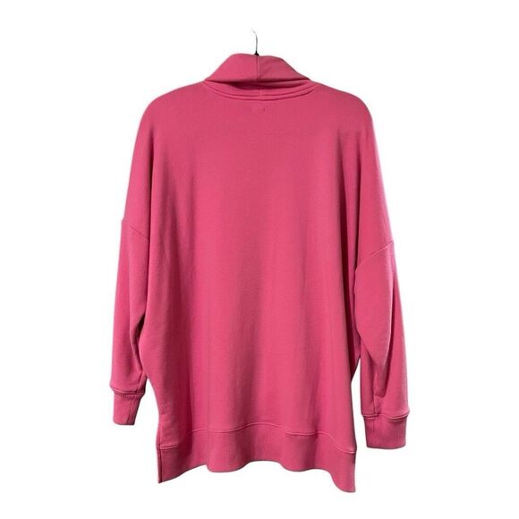 Aerie Womens Size Medium Pink Cowl Neck Oversized Sweatshirt - Picture 3 of 4